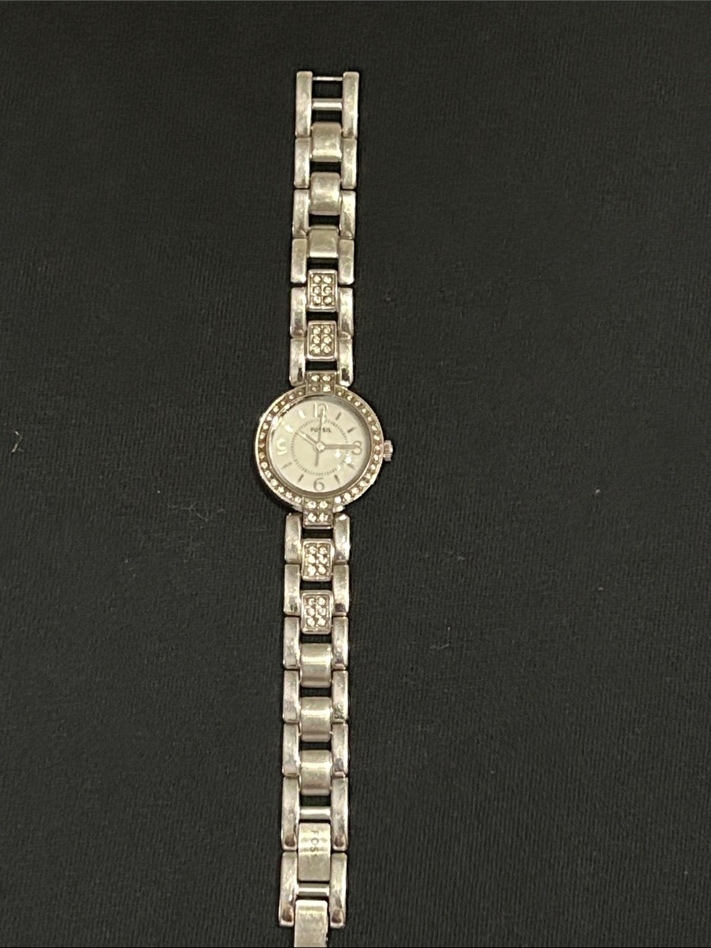 Fossil Silver Crystal Accent Women's Bracelet Watch